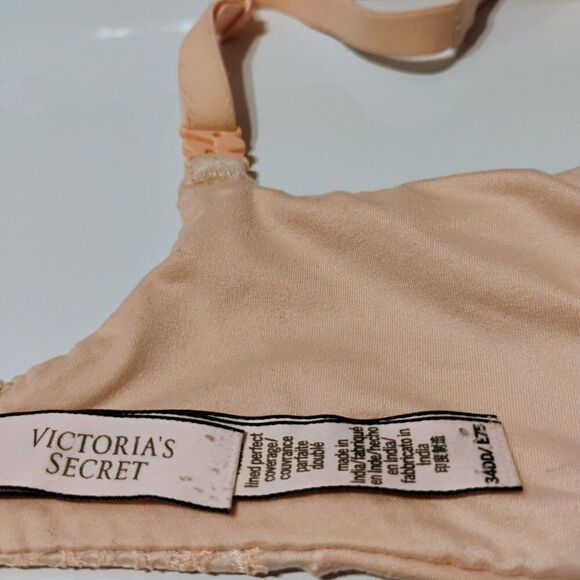 Victoria's Secret Bra Convertible Lightly Lined Full Cover Underwire Peach 34DD - Picture 10 of 16